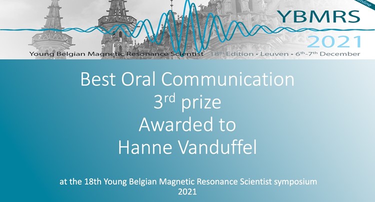 Hanne wins Best Oral Communication Award 3th prize of YBMRS