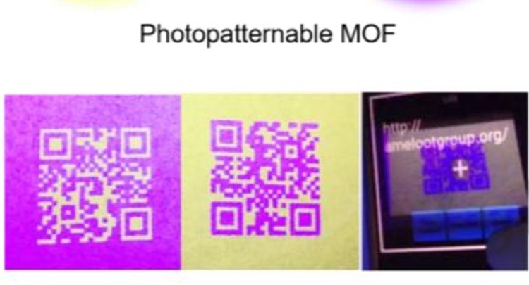 Our work on photopatternable MOFs in ACIE