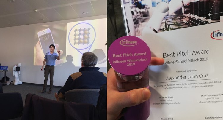 Alex bags Infineon Best PhD Pitch 2019