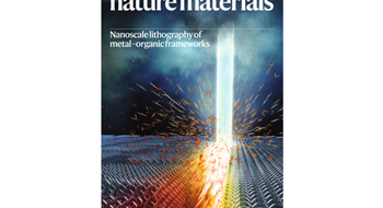 Lithography of MOFs on Nature Materials cover