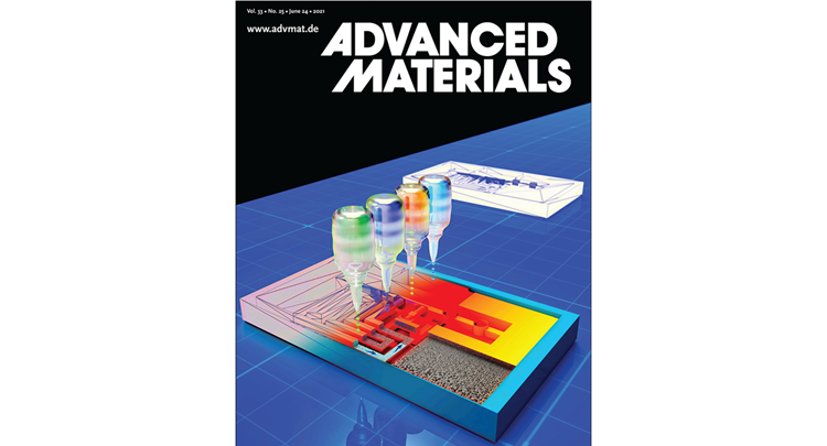 Our 3D lateral flow test on Advanced Materials cover