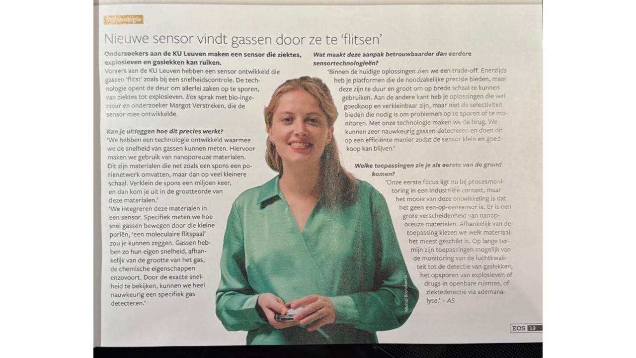 Our molecular speed camera featured in EOS Wetenschap