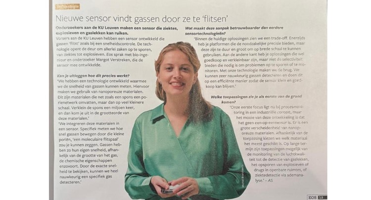 Our molecular speed camera featured in EOS Wetenschap